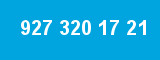 927 320 17 21 927 320 17 21